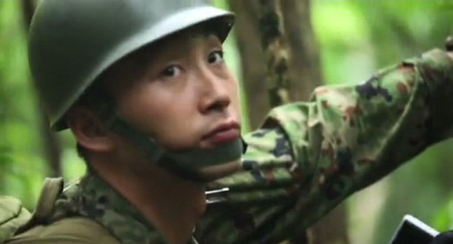 ビデオの中で沖縄での日米合同訓練について説明する米軍幹部。「Japanese Army」と発言していた。（米軍の広報サイト DVIDSより）