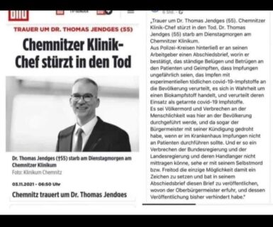 「ドイツのクリニック所長がコロナワクチンの危険性を訴え自殺」は根拠不明　【FactCheck】