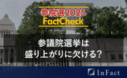 【参院選25ファクトチェック】参議院選挙は盛り上がりに欠ける？