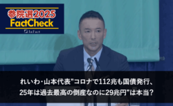 【参院選25FactCheck】れいわ・山本代表”コロナで112兆も国債発行、25年は過去最高の倒産なのに29兆円”は本当？