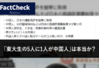 【Fact Check】「東大生の5人に1人が中国人」は本当か？