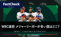 【FactChek】WBC直前　メジャーリーガーが多い国はどこ？