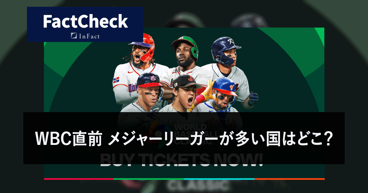 【FactChek】WBC直前　メジャーリーガーが多い国はどこ？